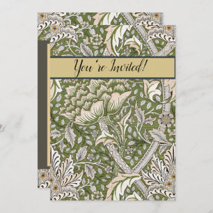 Invitation william morris windrush fleurs florales classique