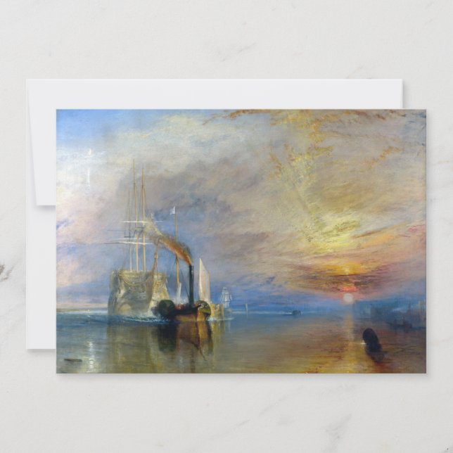 Invitation William Turner - Le Fighting Temeraire (Devant)