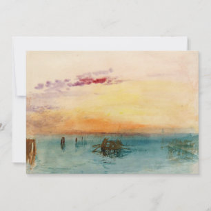 Invitation William Turner - Le lagon près de Venise au couche