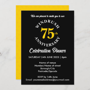 Invitation Windrush 75e anniversaire