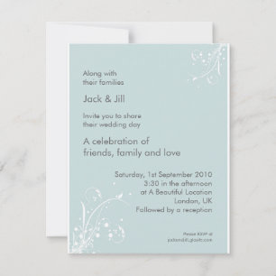 Invitation Windwhisp (écume de mer) 4,25x5,25