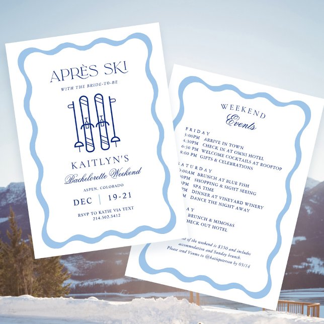 Invitation Winter Apres Ski Bachelorette Party (Créateur téléchargé)