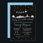 Invitation Winter Boy Baby Son froid dehors Baby shower bleu<br><div class="desc">Winter Boy Baby Son Froid Extérieur Blue Baby shower Invitation</div>