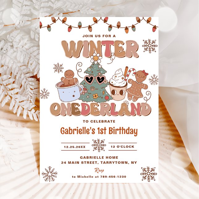 Invitation Winter Onderland Noël Super Fête d'anniversaire (Créateur téléchargé)