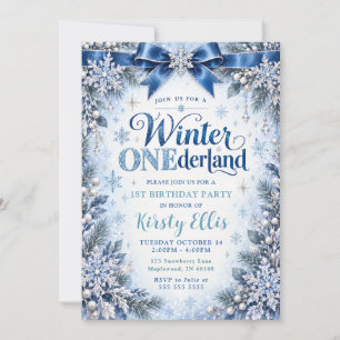 Invitation Winter ONEderland 1er anniversaire