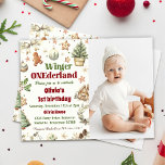Invitation Winter Onederland 1er Anniversaire Cookies Noël<br><div class="desc">Winter Onederland 1er Anniversaire Cookies Noël Invitation</div>