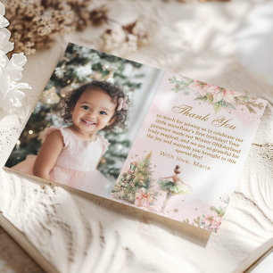 Invitation Winter Onederland 1er anniversaire photo Merci