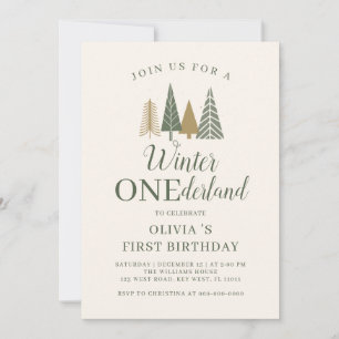 Invitation Winter Onederland Photo Premier anniversaire