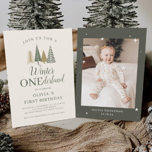 Invitation Winter Onederland Photo Premier anniversaire