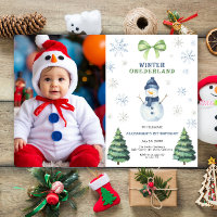 Winter Onederland Snowman 1er anniversaire
