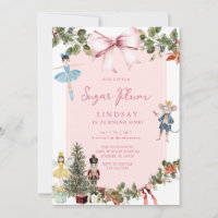 Winter Pink Bow Nutcracker Ballet Anniversaire