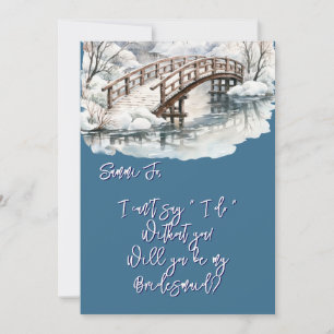 Invitation Winter Pont En Bois Passerelle En Bois Soyez Ma Fe