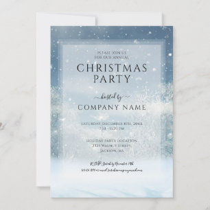 Invitation Winter Snow Forest Corporate Fête