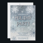 Invitation Winter Wawland snowflakes compagnie<br><div class="desc">L'hiver merveilleux flocons de neige invitation de vacances.</div>