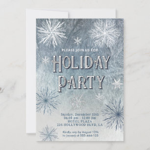 Invitation Winter Wawland snowflakes compagnie