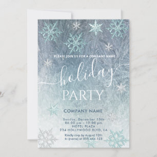 Invitation Winter Wawland snowflakes compagnie