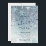 Invitation Winter Wawland snowflakes compagnie<br><div class="desc">L'hiver merveilleux flocons de neige invitation de vacances.</div>