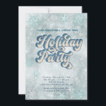 Invitation Winter Wawland snowflakes compagnie<br><div class="desc">L'hiver merveilleux flocons de neige invitation de vacances.</div>