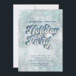 Invitation Winter Wawland snowflakes compagnie<br><div class="desc">L'hiver merveilleux flocons de neige invitation de vacances.</div>