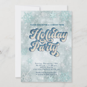 Invitation Winter Wawland snowflakes compagnie