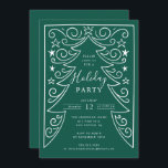 Invitation Winter Whimsy Fête de vacances<br><div class="desc">Cette élégante invitation de fête de vacances présente un arrière - plan vert dynamique qui évoque l'esprit de la saison, complété par un arbre blanc magnifiquement conçu. L'esthétique minimaliste de l'arbre ajoute une touche de sophistication, ce qui en fait un choix idéal pour les rassemblements festifs. Idéal pour inviter amis...</div>