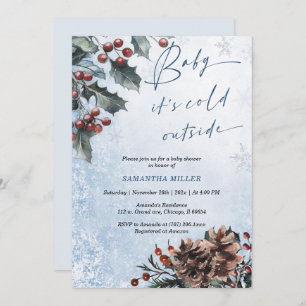 Invitation Winter Wonderland Baby shower