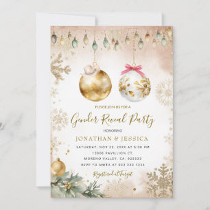 Invitation Winter Wonderland Flamme de neige Fête de révélati