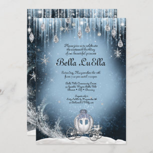 Invitation Winter Wonderland Princess Party