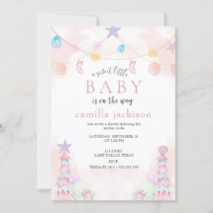 Invitation Winter Wonderland Sweet Little Baby shower