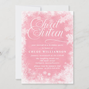 Invitation Winter Wonderland Sweet sixteen Party