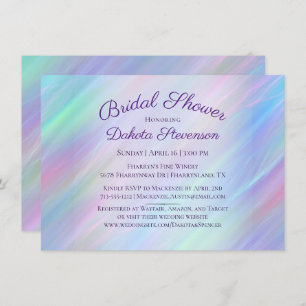 Invitation Wisps Whimsical   Holo Fairy Ombre douche arc-en-c