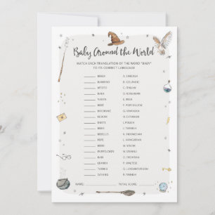 Invitation Wizard Baby shower Baby Around the World Game