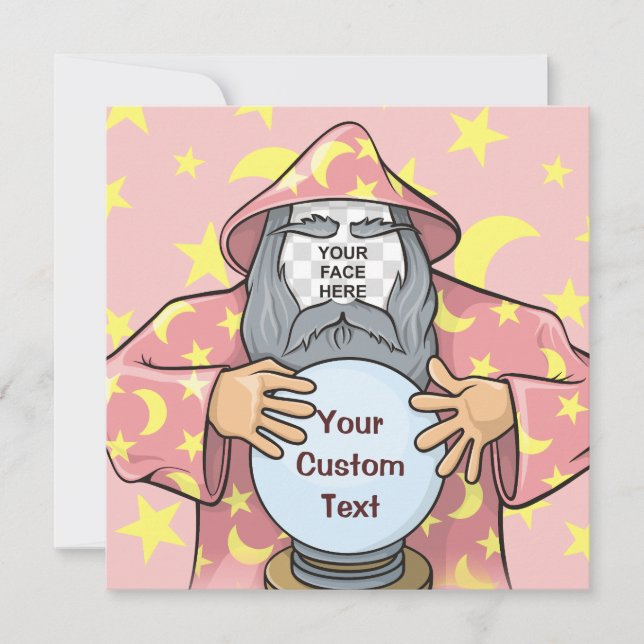 Invitation Wizard with your face (Devant)