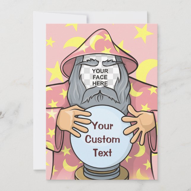 Invitation Wizard with your face (Devant)
