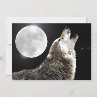 Invitation Wolf & Moon