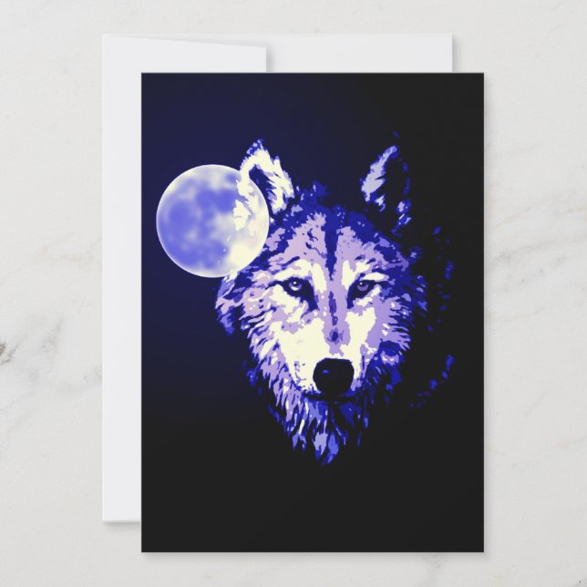 Invitation Wolf & Moon (Devant)