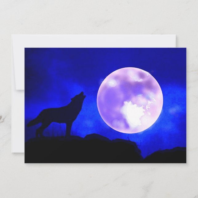 Invitation Wolf & Moon (Devant)