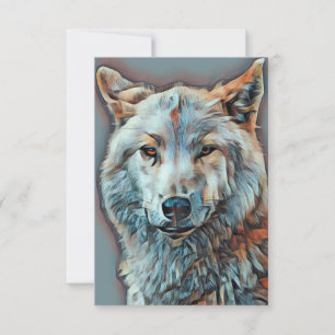 INVITATION WOLF PORTRAIT ARTISTIQUE B