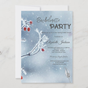 Invitation Wonderland Branches Blue Bachelorette