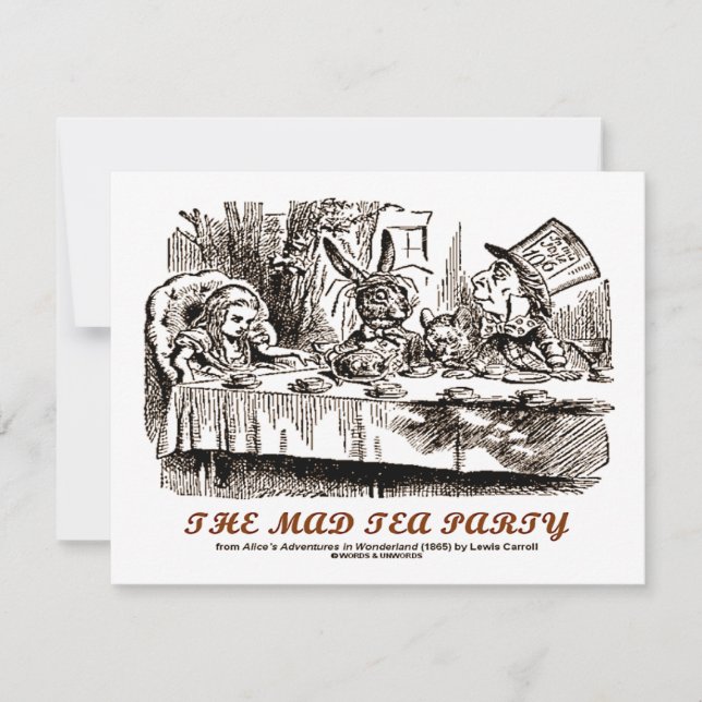 Invitation Wonderland The Mad Tea Party (Devant)