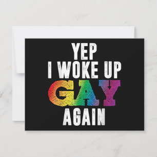 Invitation Woo Up Gay - Fierté Rainbow Queer Gay CSD Party LG