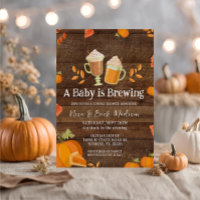 Wood Rustic Citrouille Baby est en train de brasse