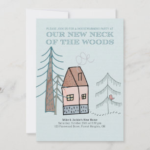 Invitation Woodland Home Doodle House