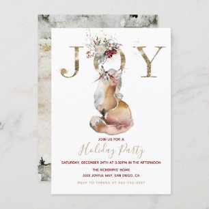 Invitation Woodland Joy Red Fox Fête