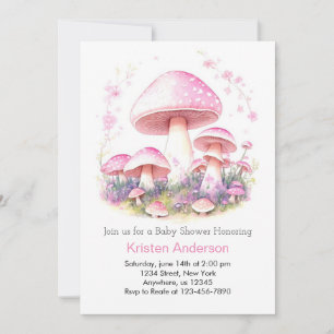Invitation Woodland Magic Adventure Champagne Baby shower fil