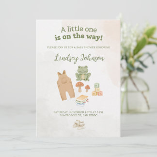 Invitation Woodland Theme Baby Shower