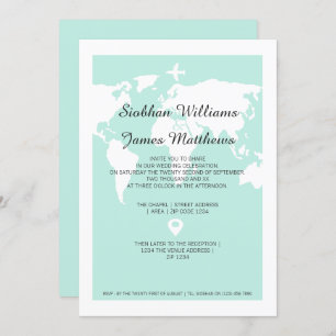 Invitation World Travel Mariage