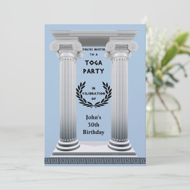 Invitation Wreath Black Laurel (Debout devant)