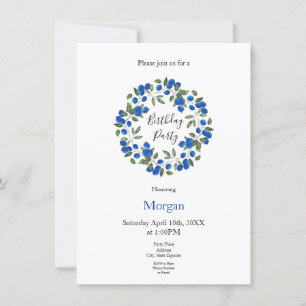 Invitation Wreath Blueberries