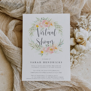 Invitation Wreath florale Airy   Bridal ou Baby shower virtue